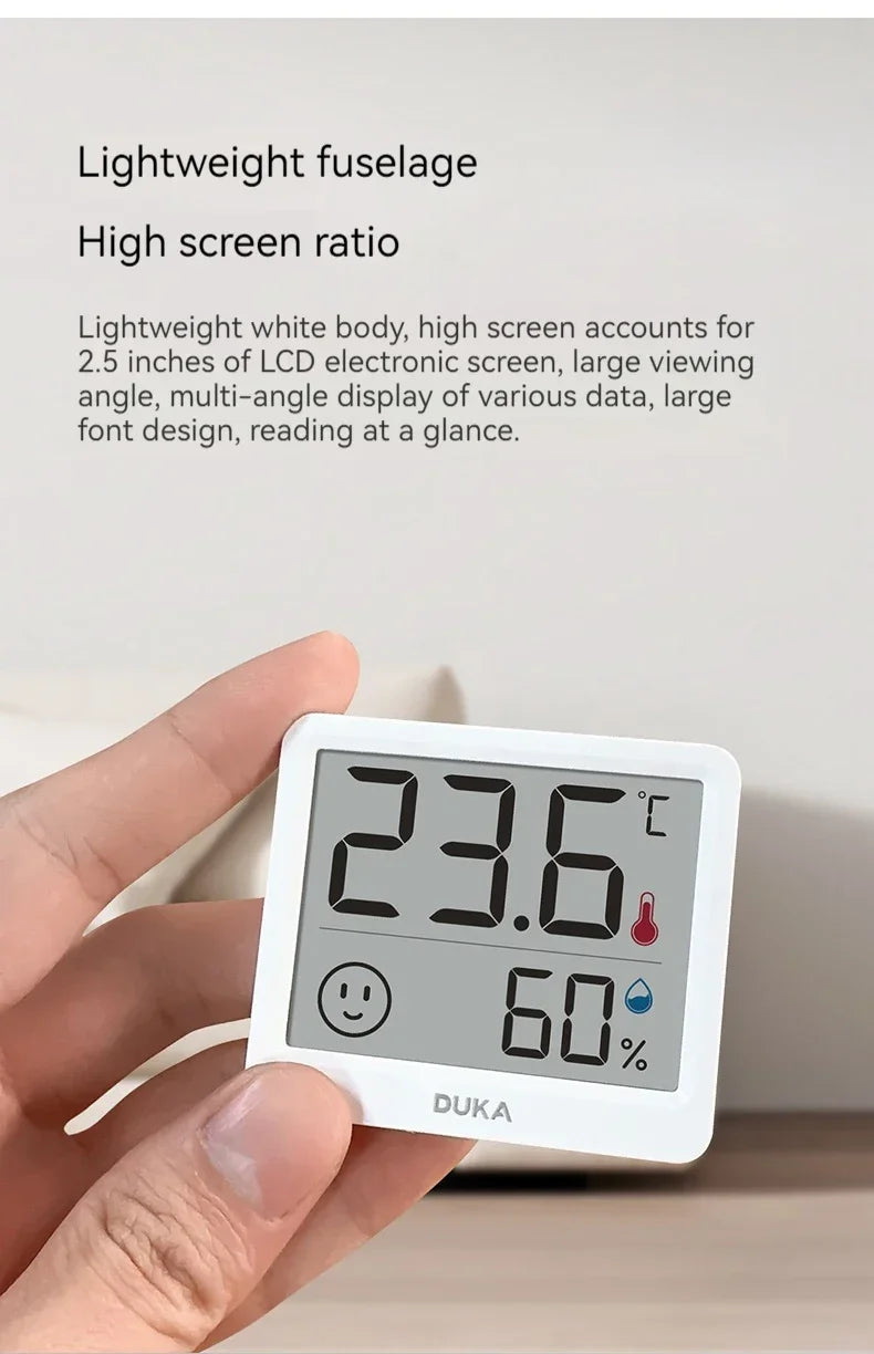Xiaomi DUKA Atuman 2.5 Inch LCD Electronic Digital Temperature Humidity Meter Indoor Mini Thermometer Hygrometer Weather Sensor