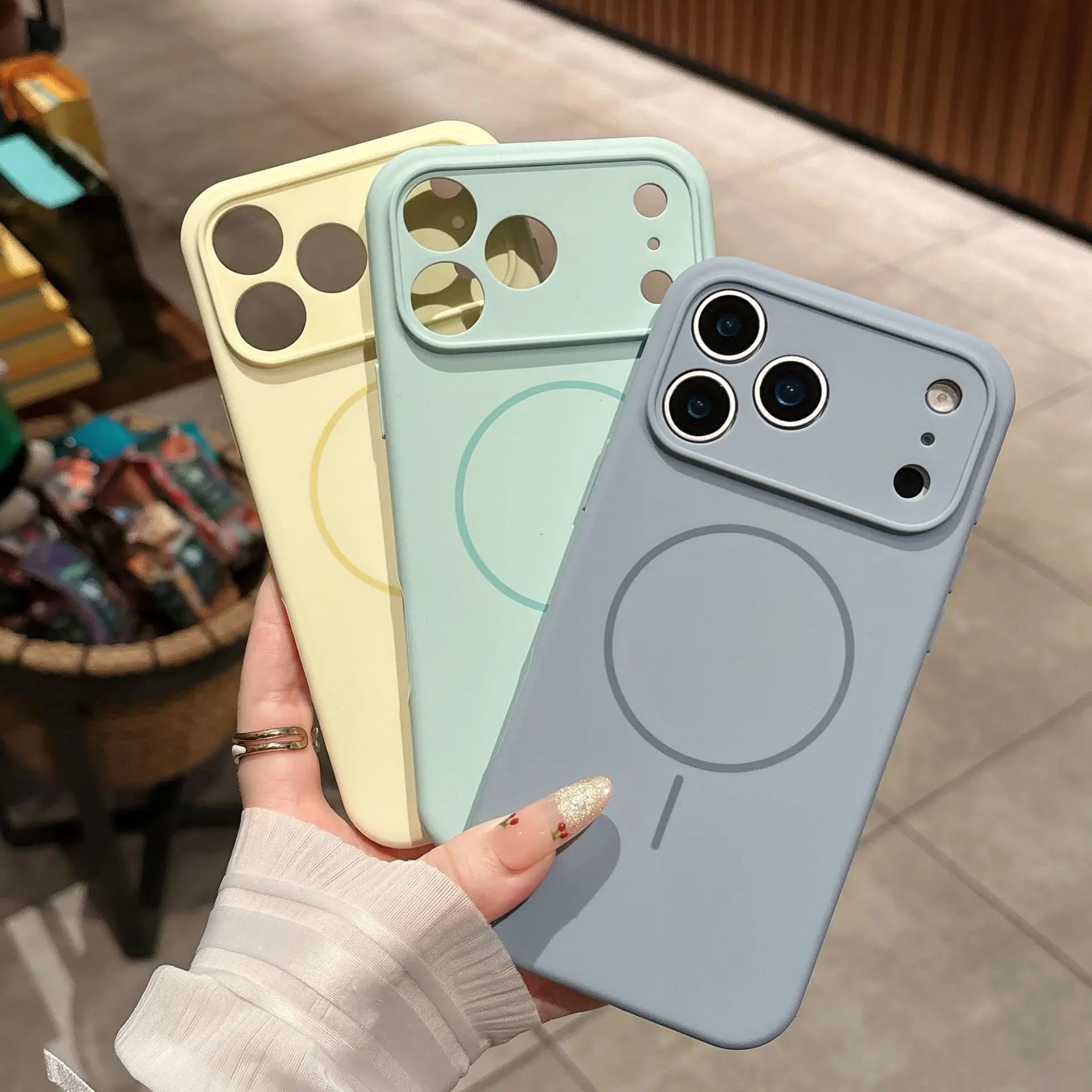 Liquid Silicone Phone Case For Magsafe For iPhone 17 16 15 14 13 Pro Max Air Plus Cases Magnetic Wireless Charging Soft Cover