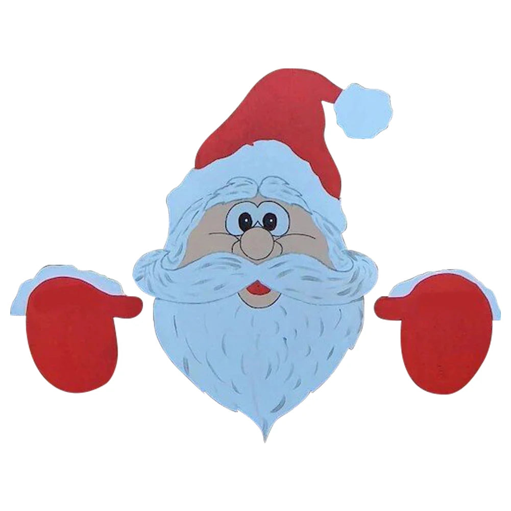 Christmas Outdoor Fence Art Sign Ornament Versatile Peeking Garden Yard Decorations Cute for Garden Yard Patio Decor