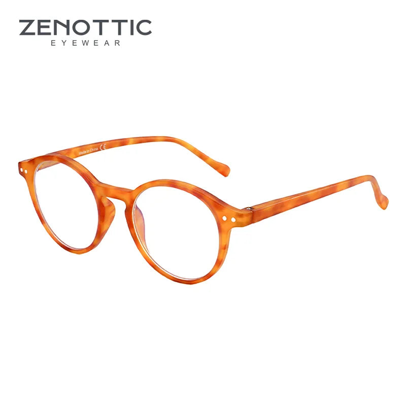 ZENOTTIC 2025 Retro Reading Glasses Anti Blue Light Blocking Readers Fashion Lightweight Eyeglasses Women Men Diopter 0 to 4.0