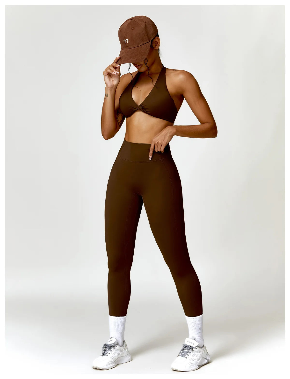 2PCS Yoga Set Nude Feeling Workout Sets Women Tracksuit Gym Push Up Fitness Running Workout Sportwear Sport Bra Leggings Suit