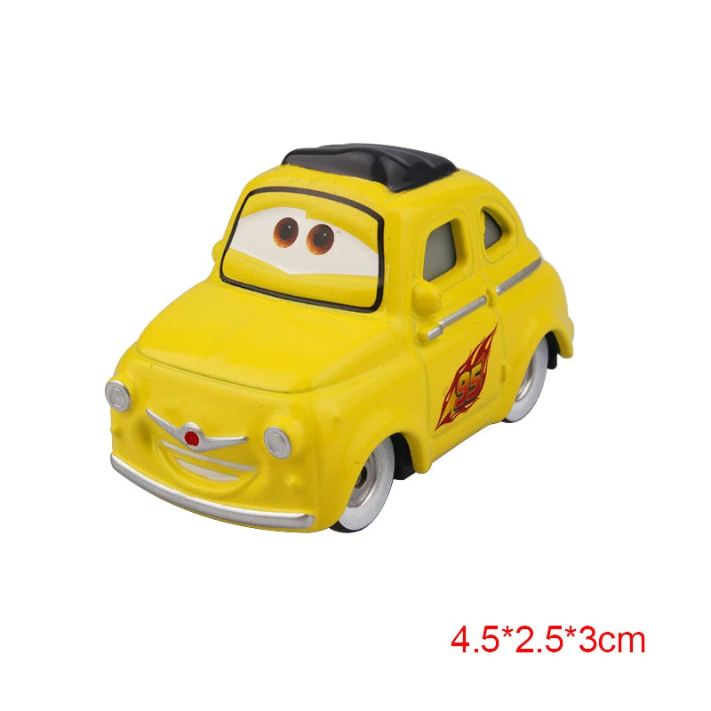 Mini Cars Disney Pixar Cars Toys Lightning McQueen Jackson Storm The King Mater 1:55 Diecast Metal Alloy Model Toys Kids Gifts