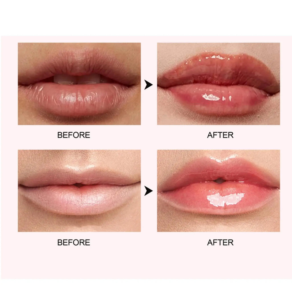 HANDAYAN 6 Color Lip Plumper Gloss Moisturizing Honey Oil Enhancer Transparent Shine Booster Makeup Beauty