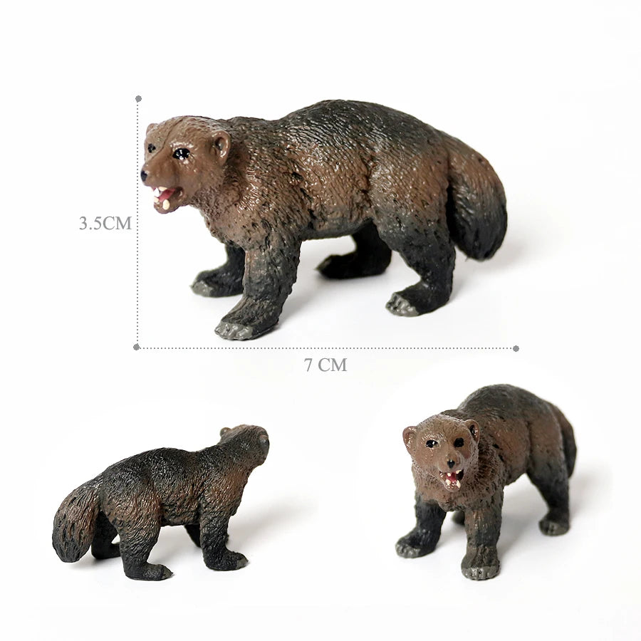 Realistic Woodland Creatures Figurines Toys Raccoon,Beavers ,Badger,Anteater,Platypus Easter Eggs Education Birthday Gift