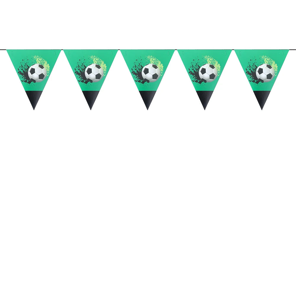 Soccer Theme party decoration plates cups tablecloth supplies kids boys Football theme birthday party decoration drinking straws