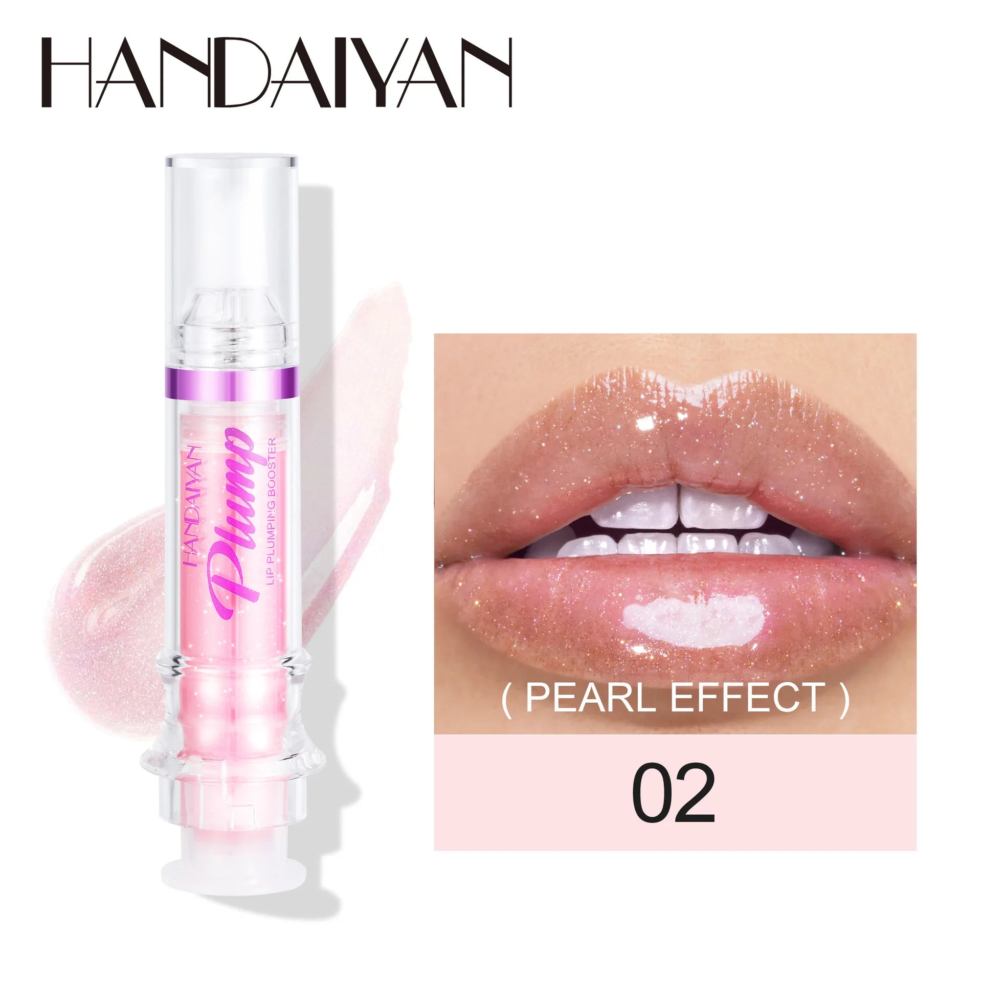 HANDAYAN 6 Color Lip Plumper Gloss Moisturizing Honey Oil Enhancer Transparent Shine Booster Makeup Beauty