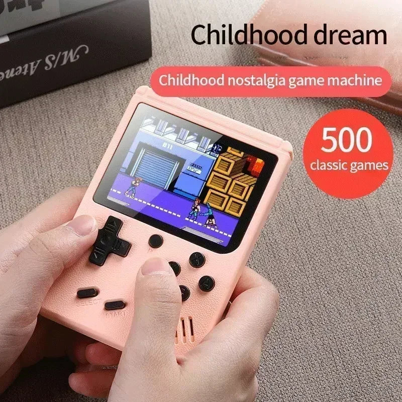 NGNG Portable Game Console with 500 Classic Retro Games 8 Bit 3.0-Inch Color Screen Perfect Birthday Gift for Kids