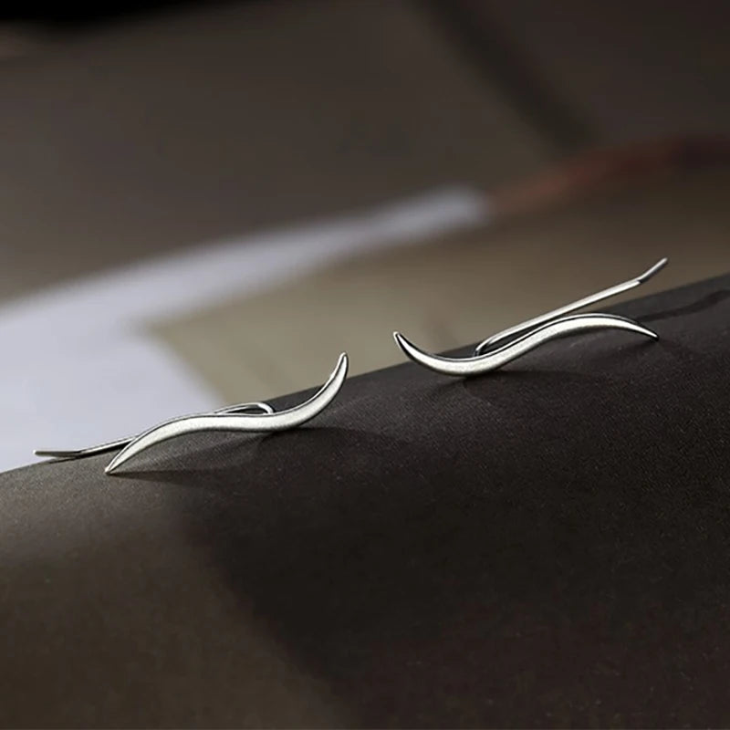 Foxanry Minimalist Lines Geometric Earrings For Women Girls New Fashion Creative Elegant Prevent Allergy Ear Needle Jewelry Gift