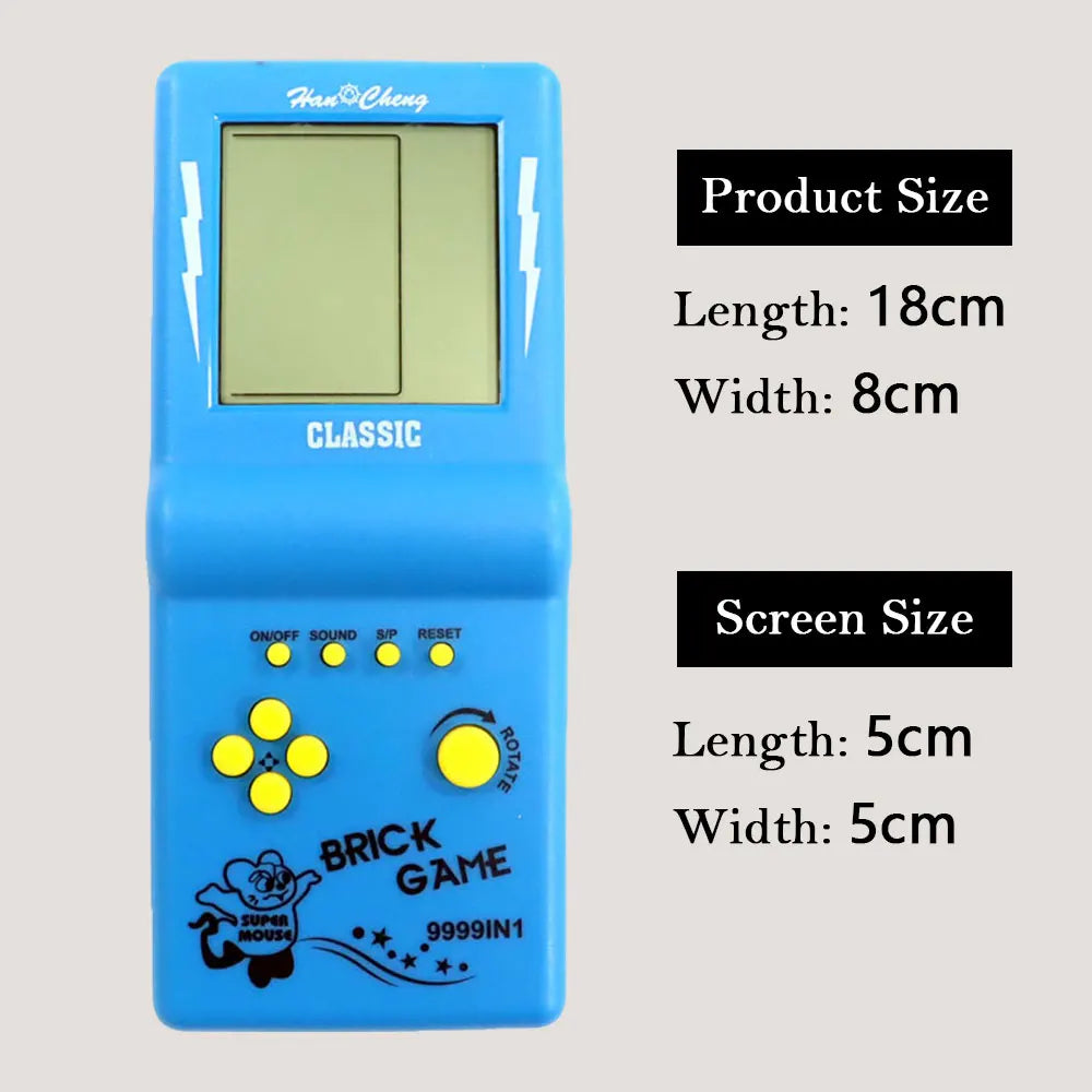 Classic Retro Handheld Game Players for Tetris Console Large Screen Children's Nostalgic Pocket Game Machine Kids Puzzle Toys