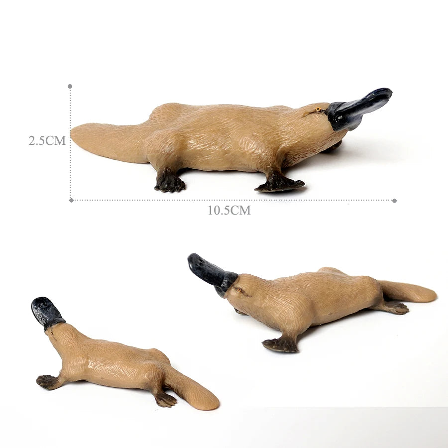 Realistic Woodland Creatures Figurines Toys Raccoon,Beavers ,Badger,Anteater,Platypus Easter Eggs Education Birthday Gift