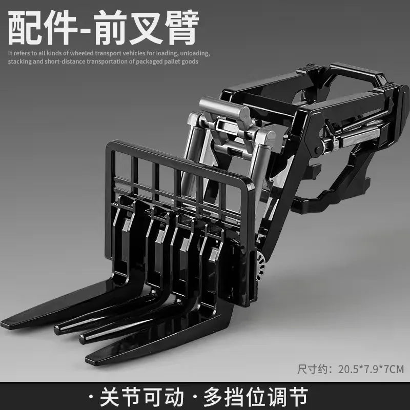 Tractor Toy Car Model Trailer and Accessories Simulation Children's Farmer Car