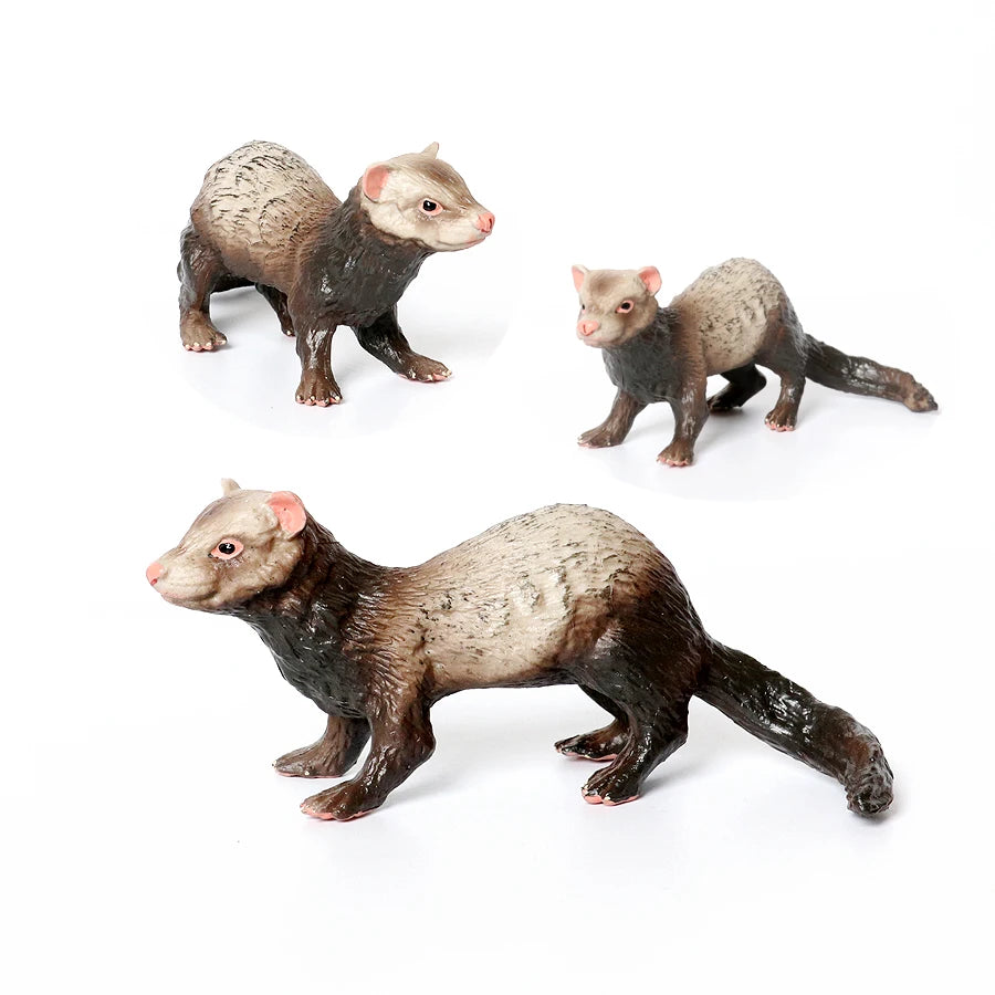Realistic Woodland Creatures Figurines Toys Raccoon,Beavers ,Badger,Anteater,Platypus Easter Eggs Education Birthday Gift