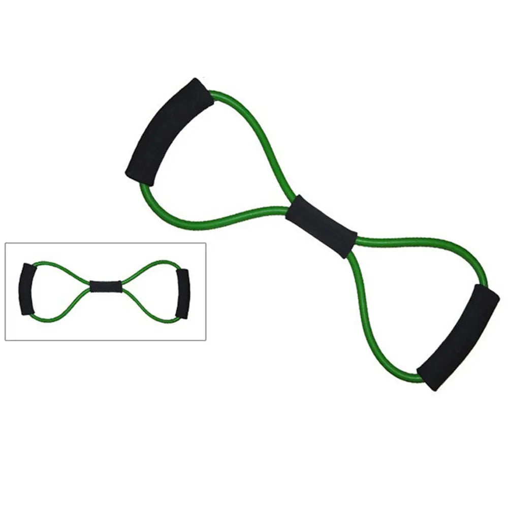 BraceTop Yoga Gym Fitness Resistance 8 Word Chest Expander Rope Workout Muscle Trainning Rubber Elastic Bands for Sport Exercise