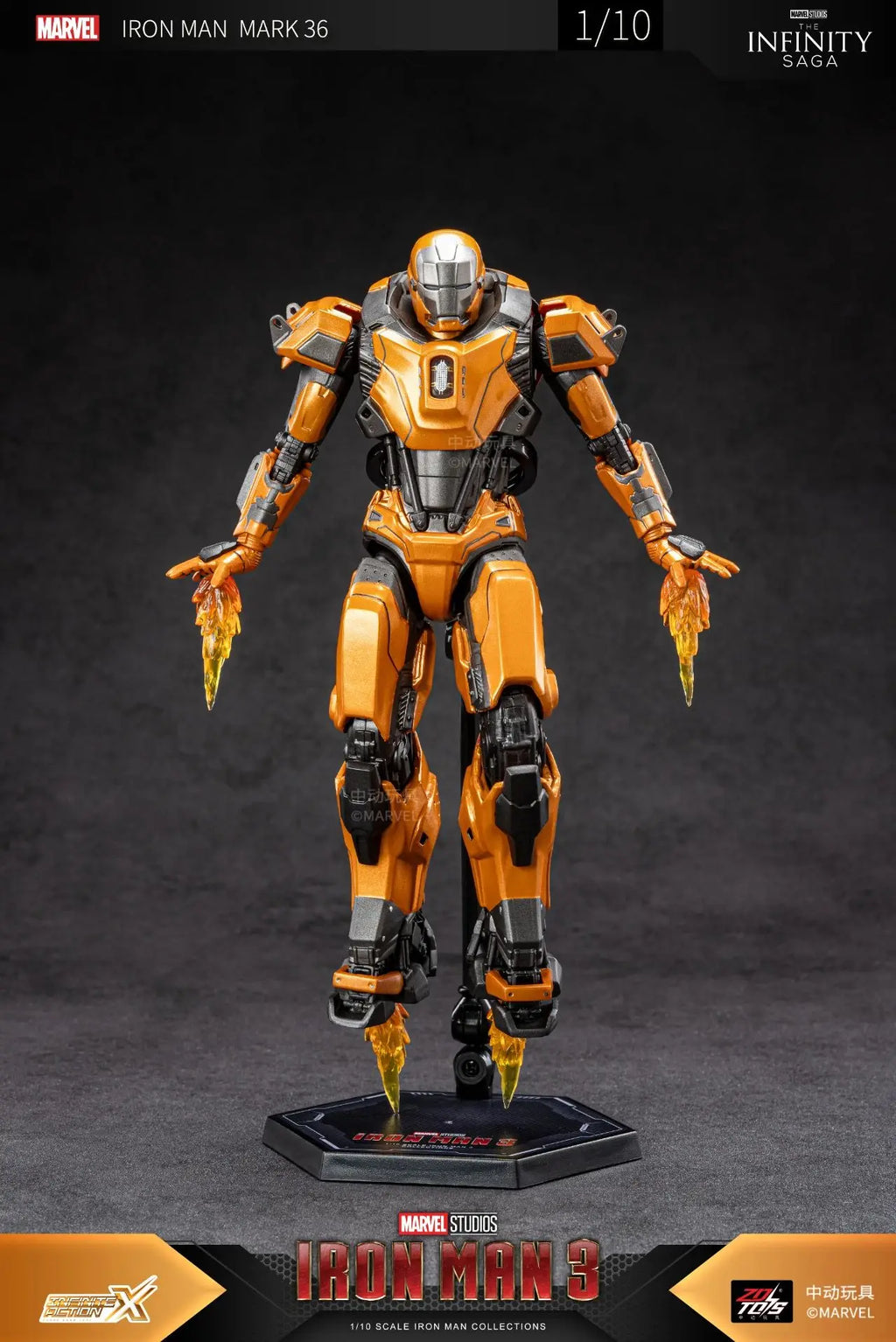 1:10 ZD Toys Iron Man MK25 Striker MK26 Gamma MK36 Peacemaker MK40 MK2 War Machine MK15 Sneaky Action Figure Collections Gift