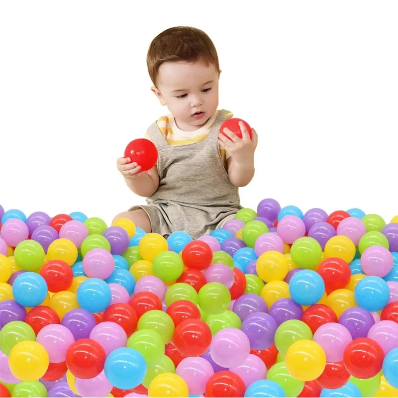 Colorful Baby Plastic Balls Water Pool Ocean Wave Balls Kids Swim Pit With Basketball Hoop Play House Outdoor Tents Toys Props