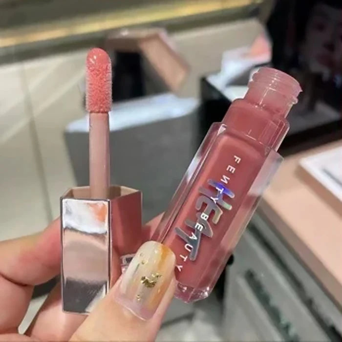 Fashion Fenty Beauty Lip Glaze Moisten Shine Glitter Lip Plumper Makeup For Beginner Liquid Lipstick Female Makeup Cosmetics