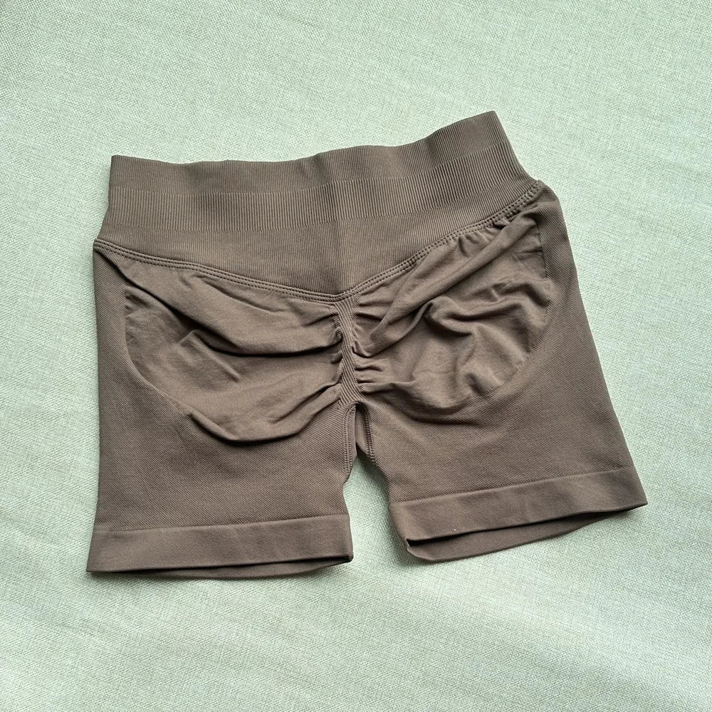 DFyoga impact Shorts  Low Waist Seamless Shorts Scrunch Bum Gym Shorts Workout Biker Short Stretch Fitness Clothing