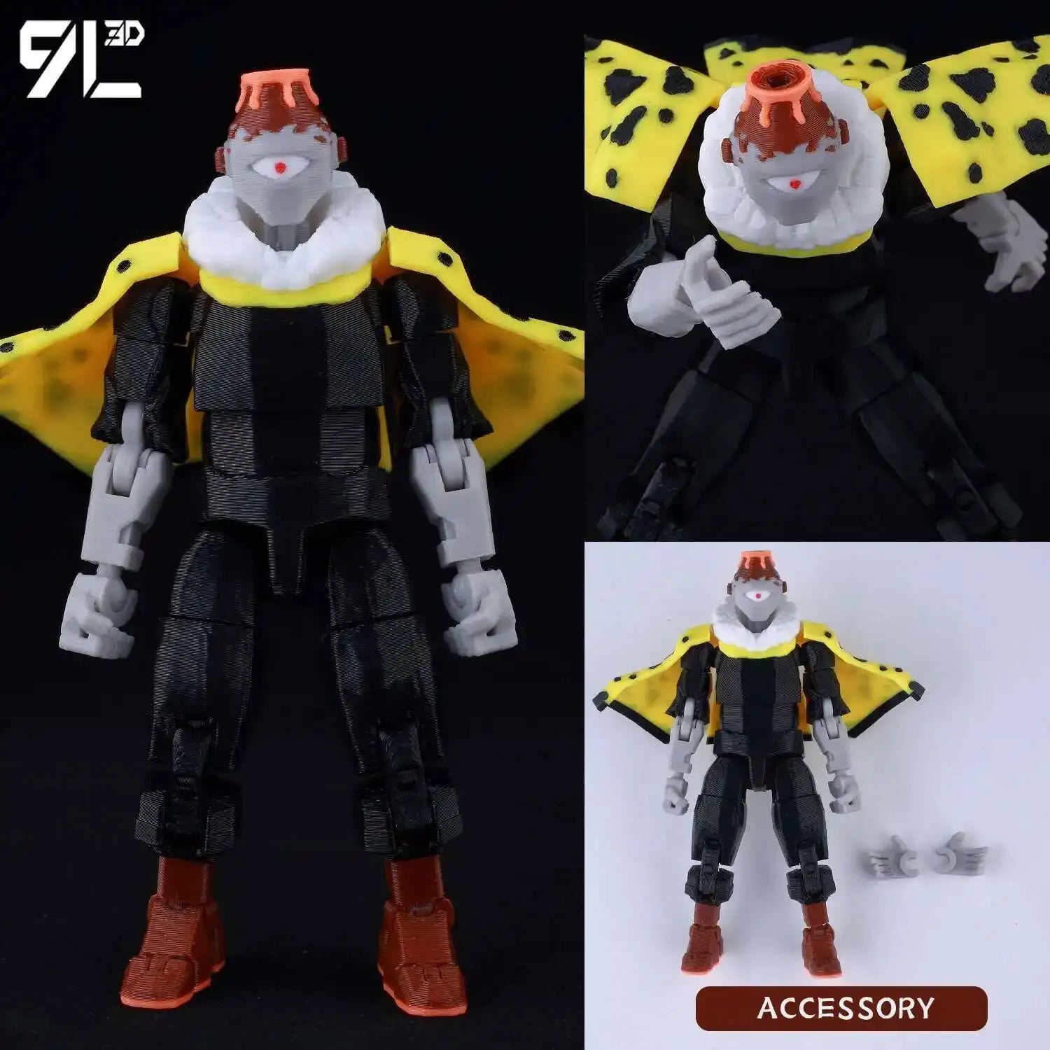 9L3D Printed Anime Jujutsu Kaisen Sukuna Yuji Yuta Satoru Gojo Lucky Dummy 13 Movable Shapeshift Action Figures Mannequin Toys