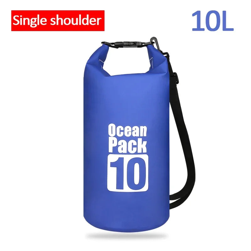 Waterproof PVC Dry Bag for Women Men 2L/5L/10L/15L/20L/30L Outdoor Sport Storage Bag for Kayaking, Boating, Fishing, Swimming